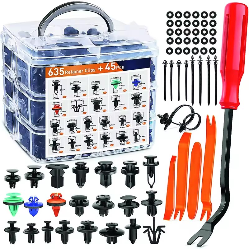 Auto Dier Panel Clips Plastik Fasteners Retainer Kits