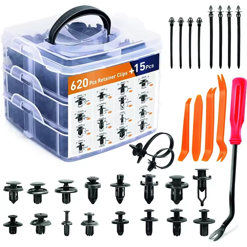Auto Nylon Bumper Fender Rivets Clips Sets